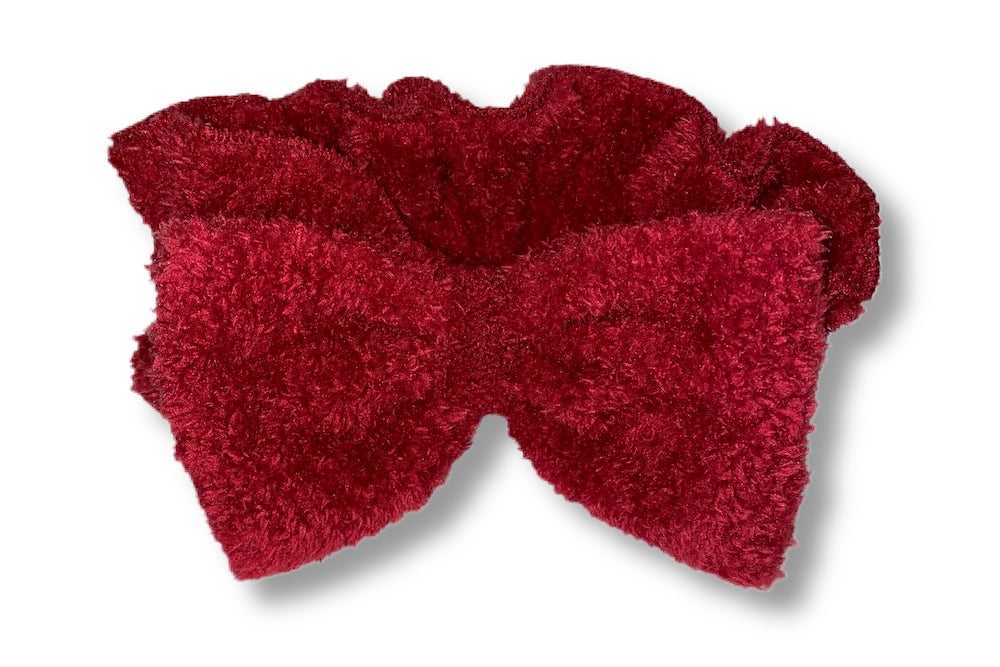 Cosmetic headband, fuzzy headband, large headband, makeup headband 